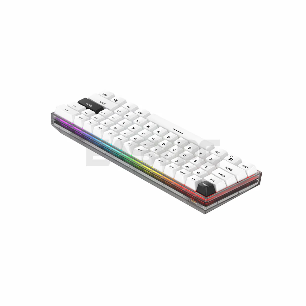 Fantech MAXFIT61 Frost Red and Blue Switches RGB Wireless Mechanical Gaming Keyboard - Image 6
