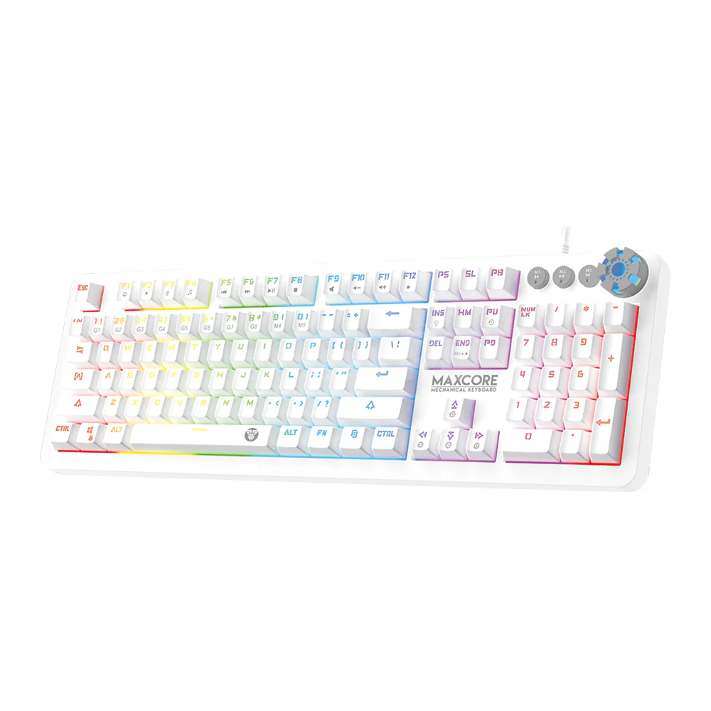 Fantech MK852 Max Core Blue Switch Mechnical Gaming Keyboard White - Image 2