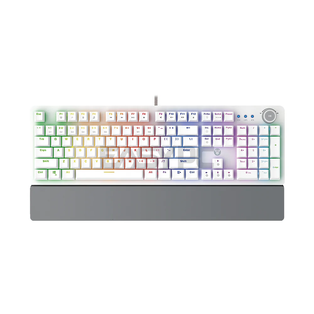 Fantech MAXPOWER MK853 RED/BLUE Switch White Mechanical Gaming Keyboard - Image 5