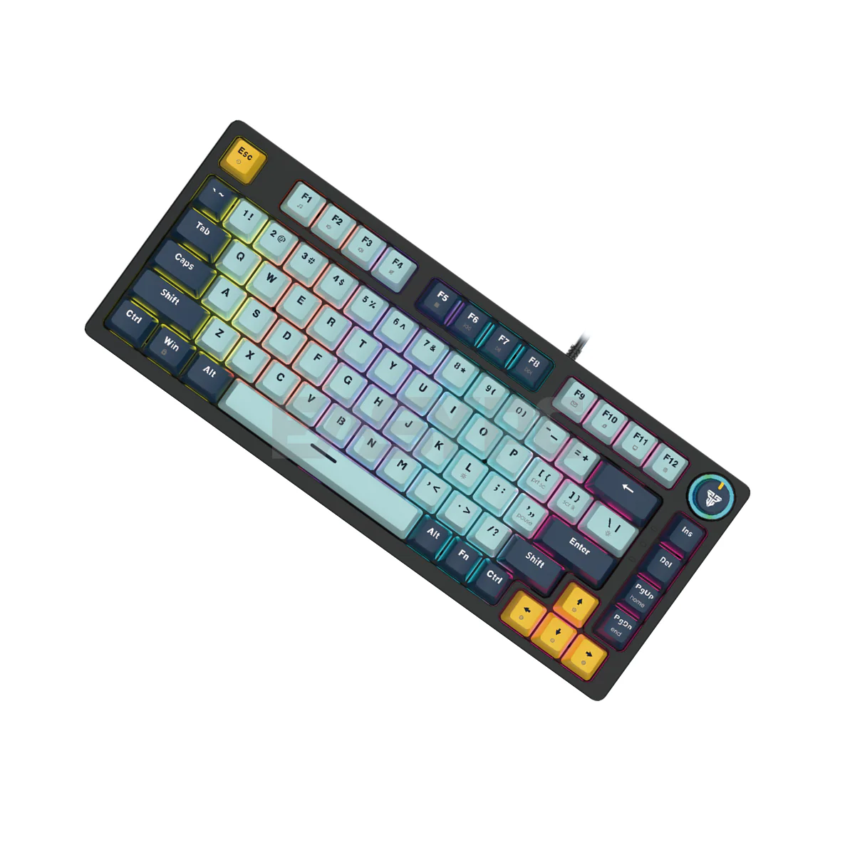 Fantech MK875 V2 Atom 81 Hot swappable 3pin Blue switch Mechanical Keyboard Sky Blue - Image 3