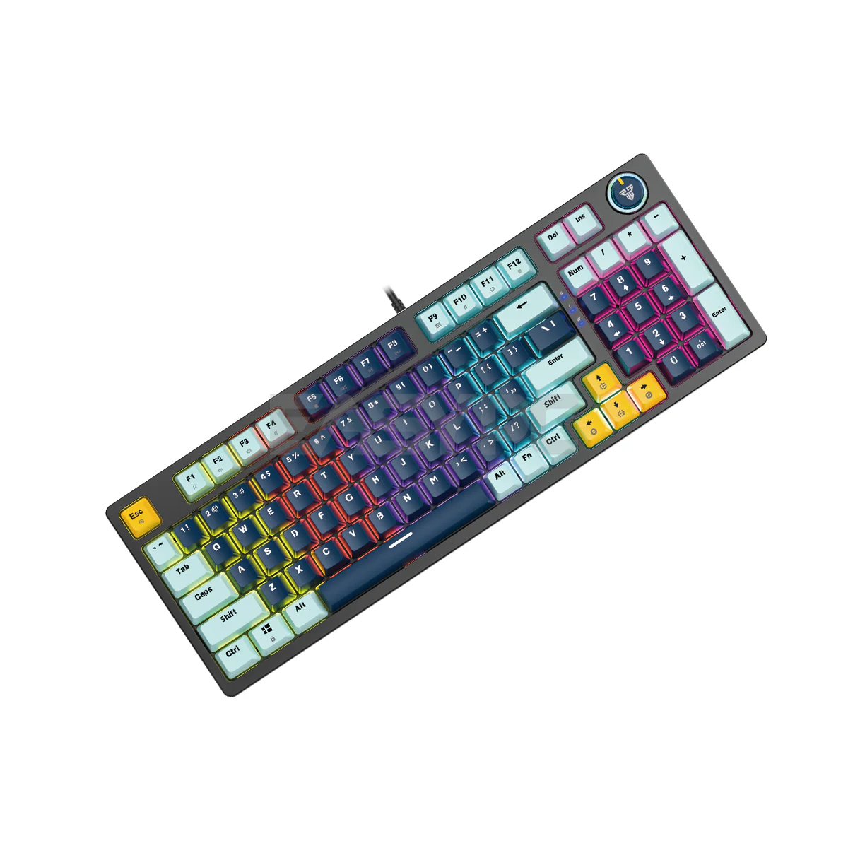 Fantech MK890 V2 Atom 96 Hot swappable 3pin Blue switch Mechanical Keyboard Navy Blue - Image 5
