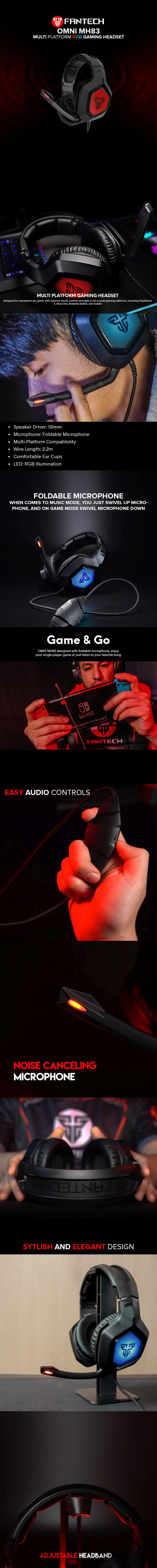 Fantech Omni MH83 RGB Gaming Headset - Image 5