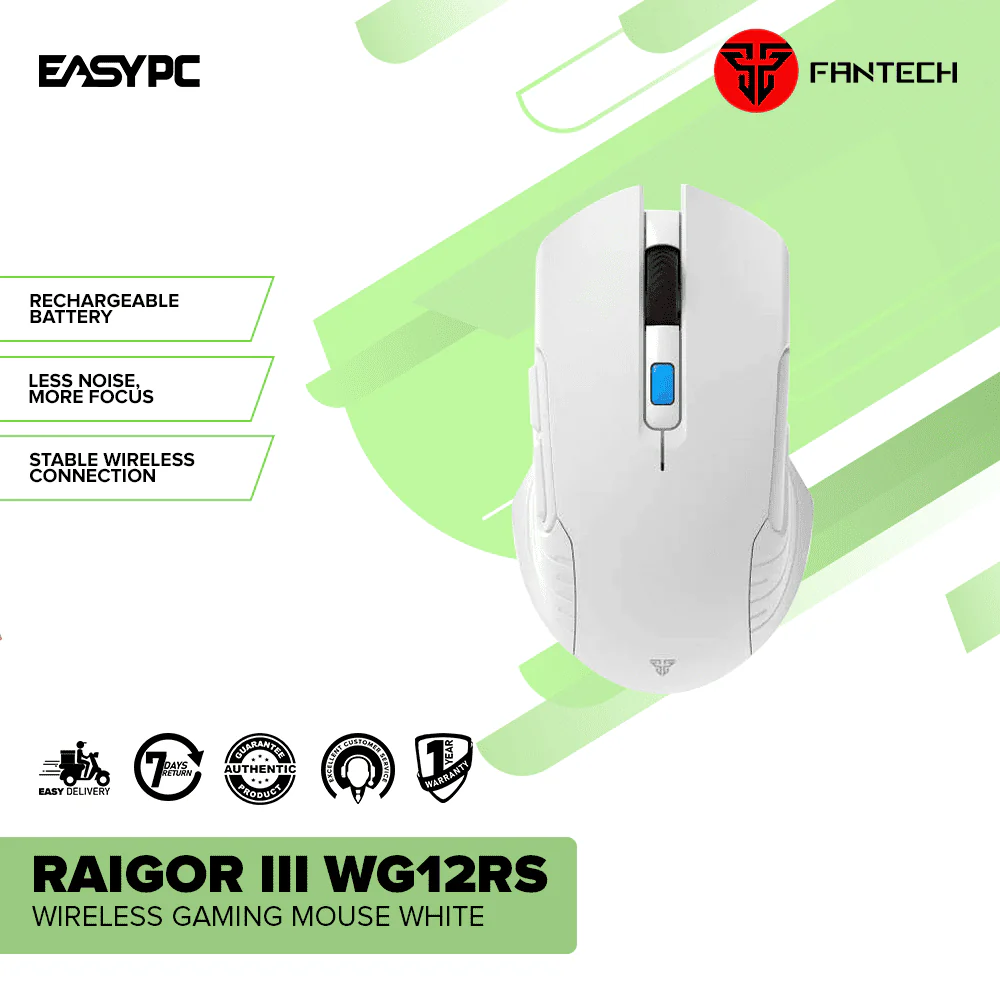 Fantech Raigor III WG12RS Wireless Gaming Mouse White - Image 2