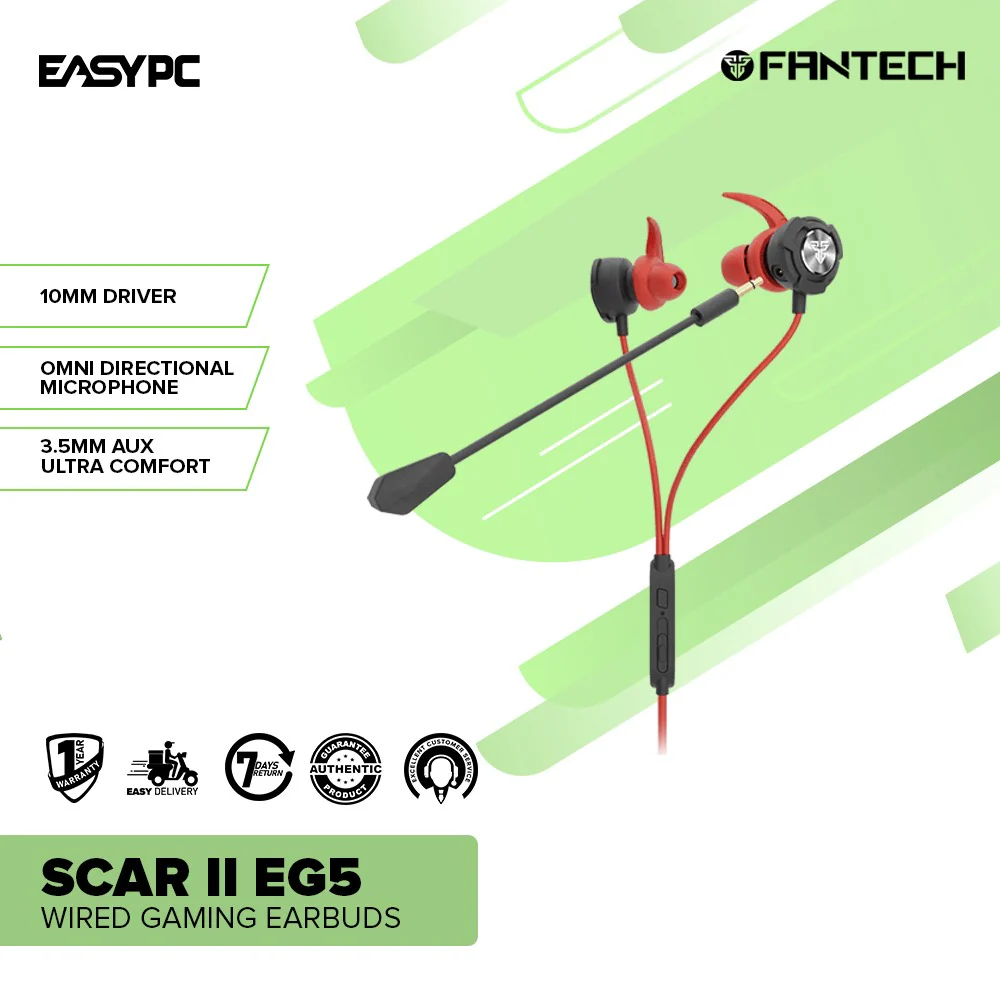 Fantech SCAR II EG5 Wired Gaming Earbuds - Image 2