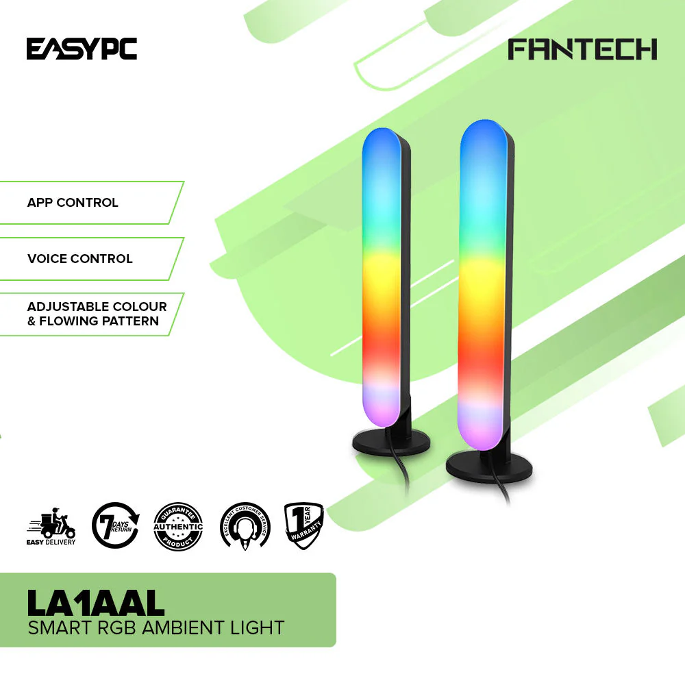 Fantech Smart RGB Ambient Light (LA1AAL) Easy to Set Up Designed with flowing RGB - Image 2