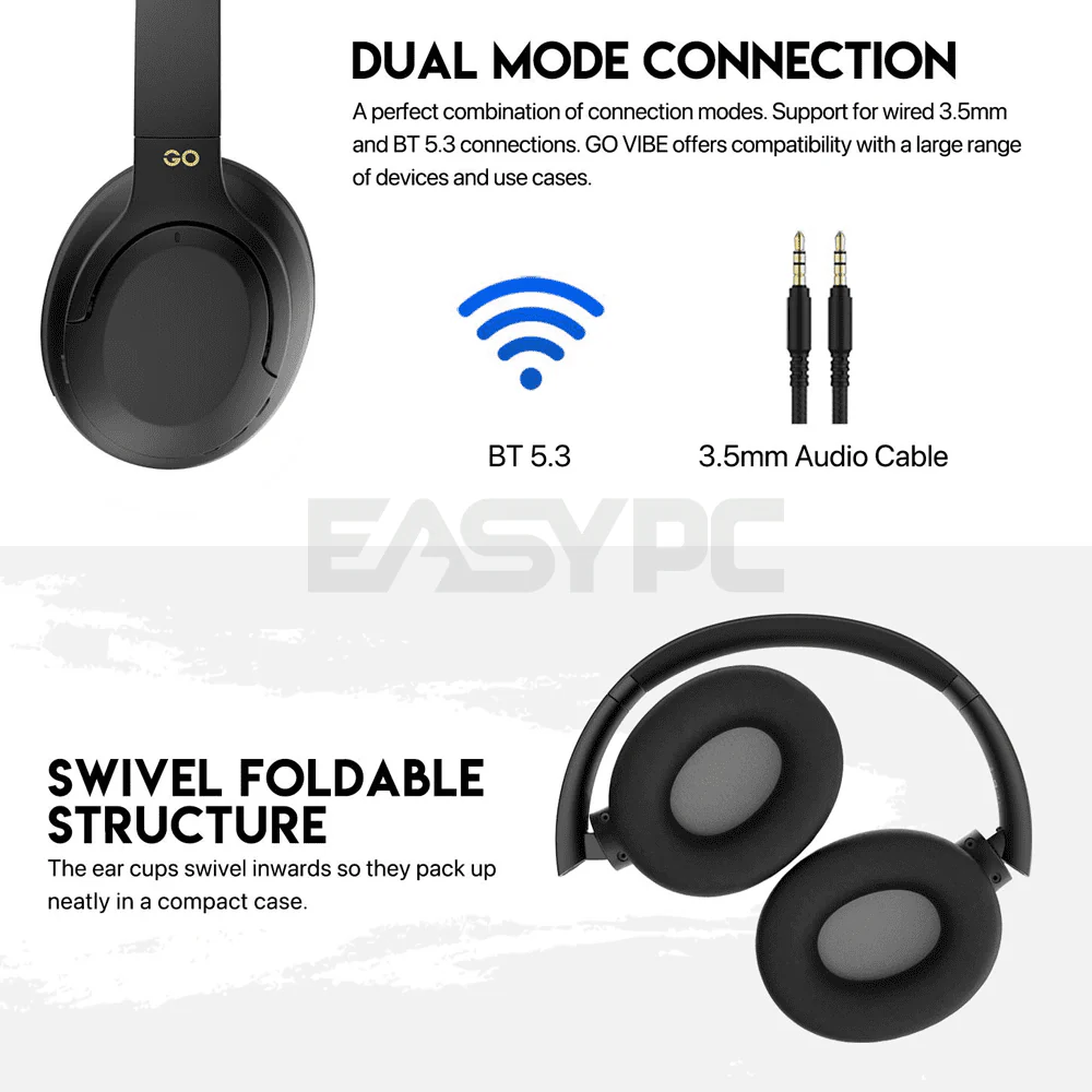 Fantech WH05 GO Vibe Wireless Headset Beige - Image 2