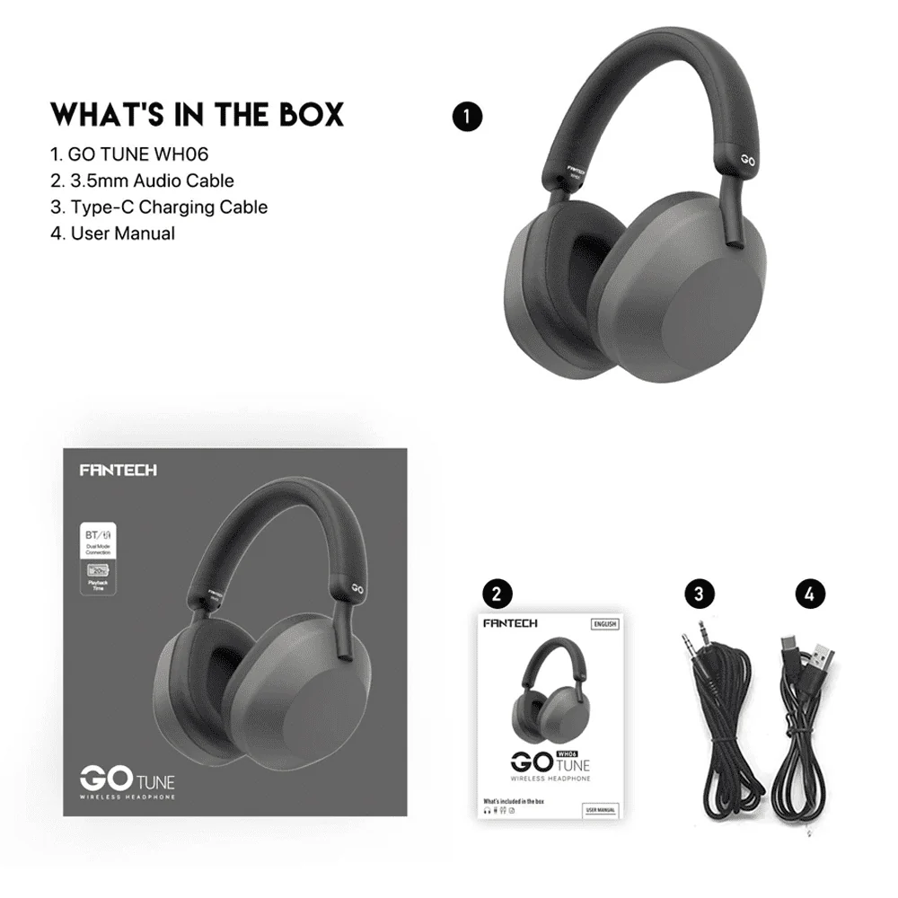 Fantech WH06 GO Tune Wireless Headset Gun - Image 4