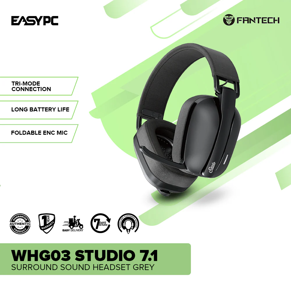Fantech WHG03P Studio Pro 7.1 Surround Sound Headset Grey - Image 2