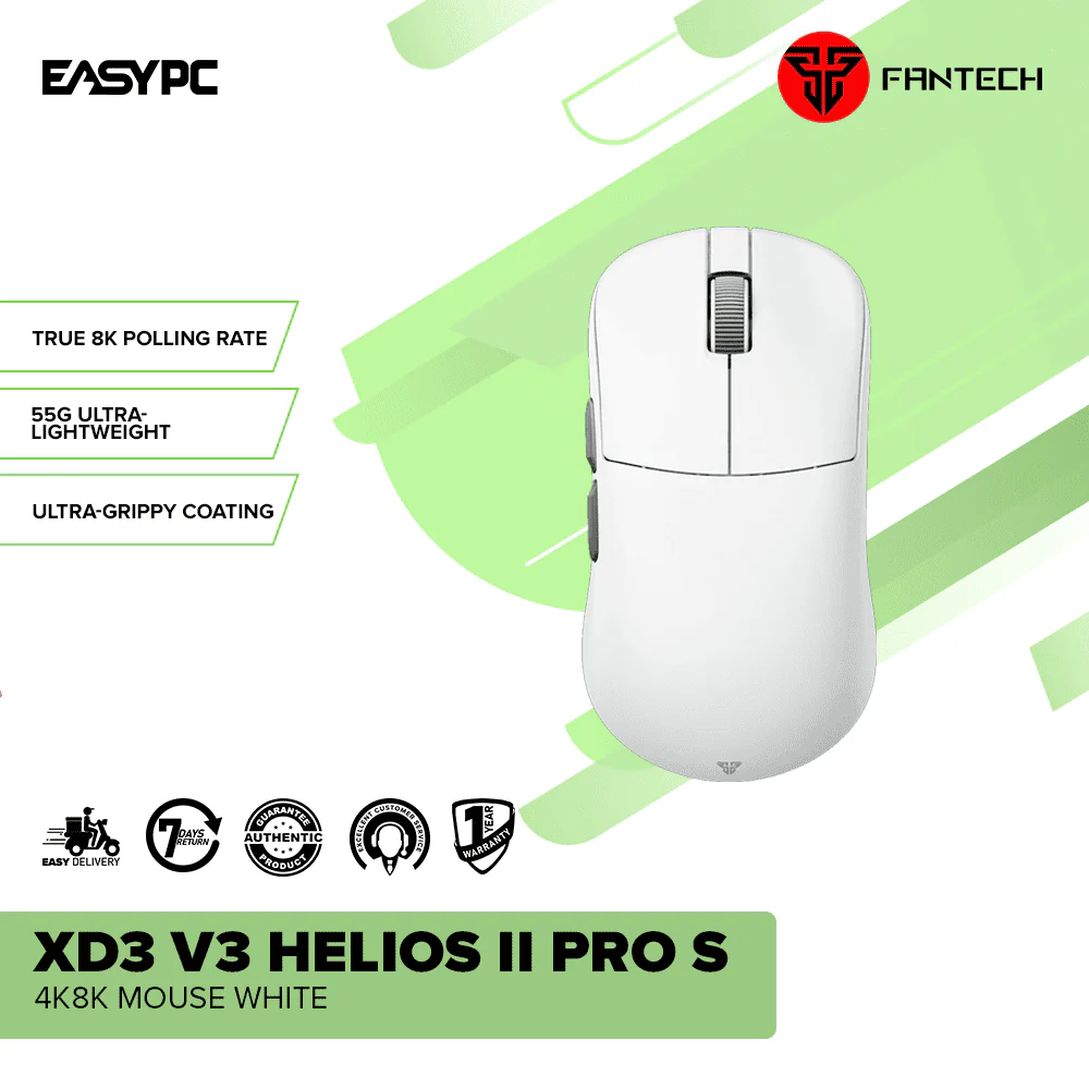 Fantech XD3 V3 Helios II PRO S 4k8k Mouse White - Image 2