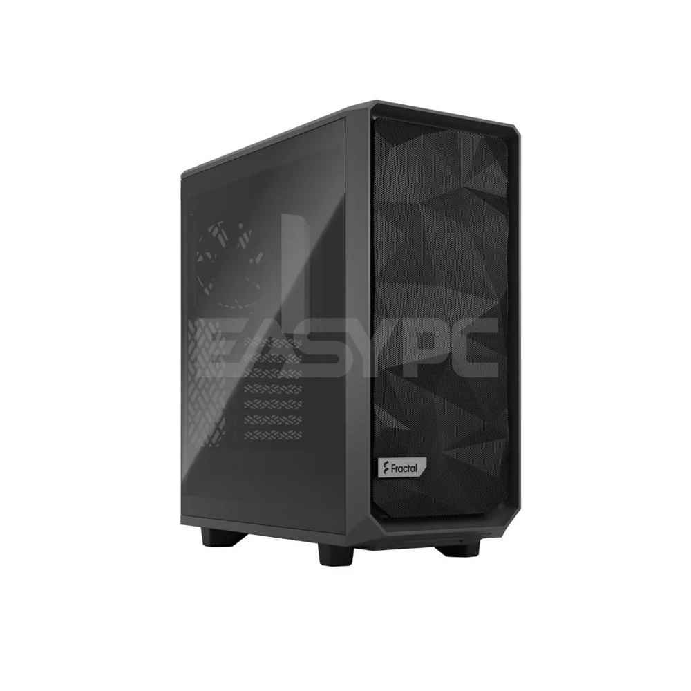 Fractal Design Meshify 2 Compact Black Dark/Light Tinted and Gray Light Tinted ATX Flexible High-Airflow Tempered Glass Window Mid Tower PC Case 4JTP - Image 9