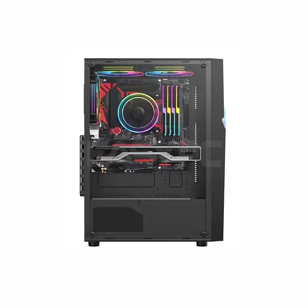 Fuzion Titan T3 ATX Tempered Glass Gaming PC Case Black - Image 3