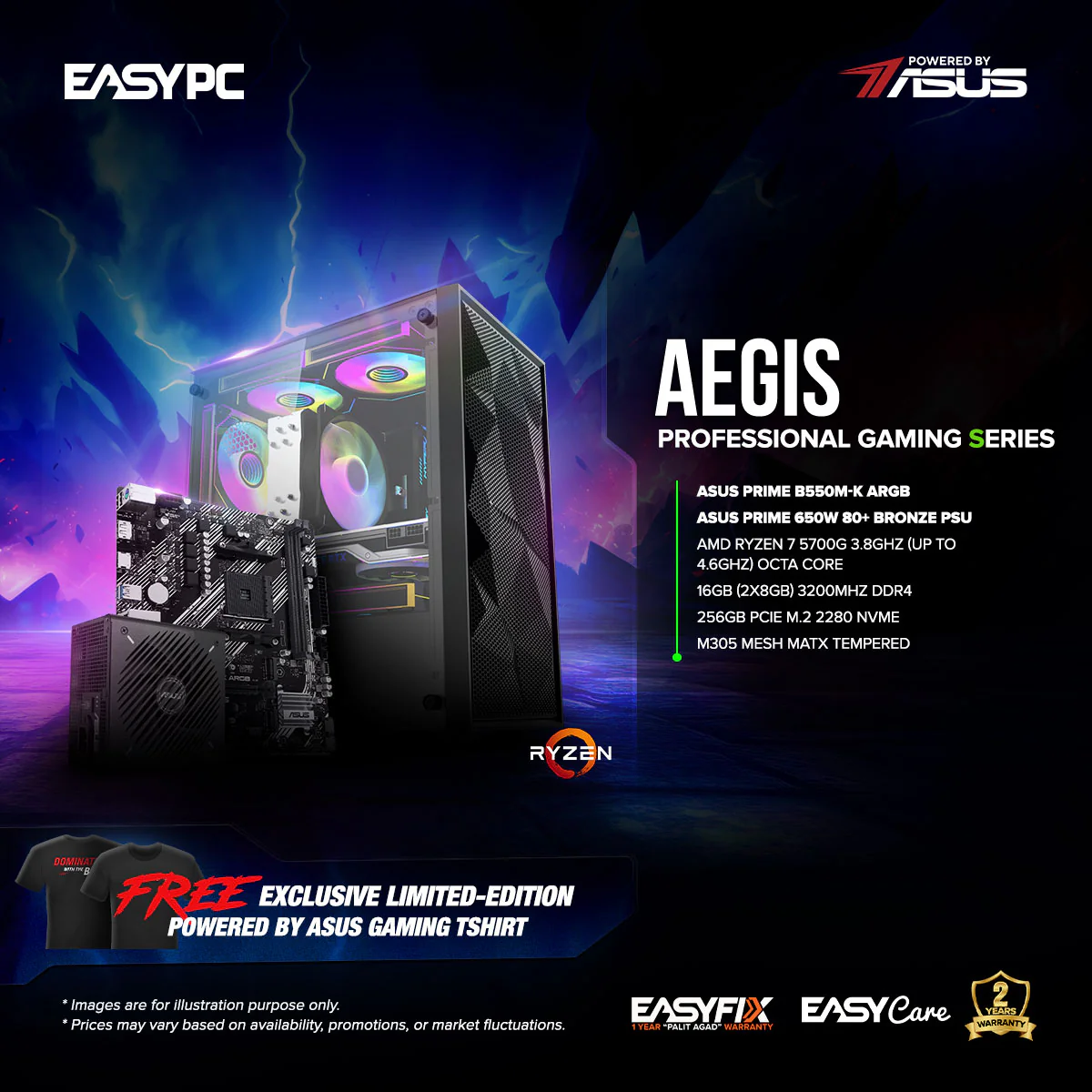 EasyPC AEGIS - Professional Gaming Series Gaming Desktop