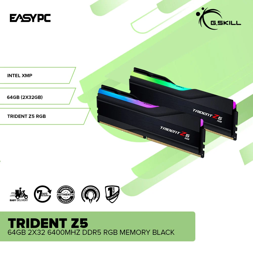 G.Skill Trident Z5 64gb 2x32 6400mhz Ddr5 RGB Memory - Image 2