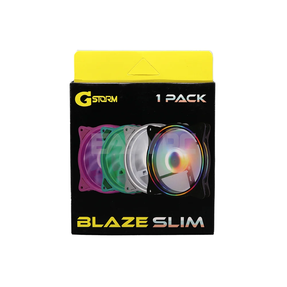 G Storm Blaze Slim 120mm Chassis Fan Rainbow, Pink, White and Neo Mint CPU Computer Case Cooling Fan - Image 16
