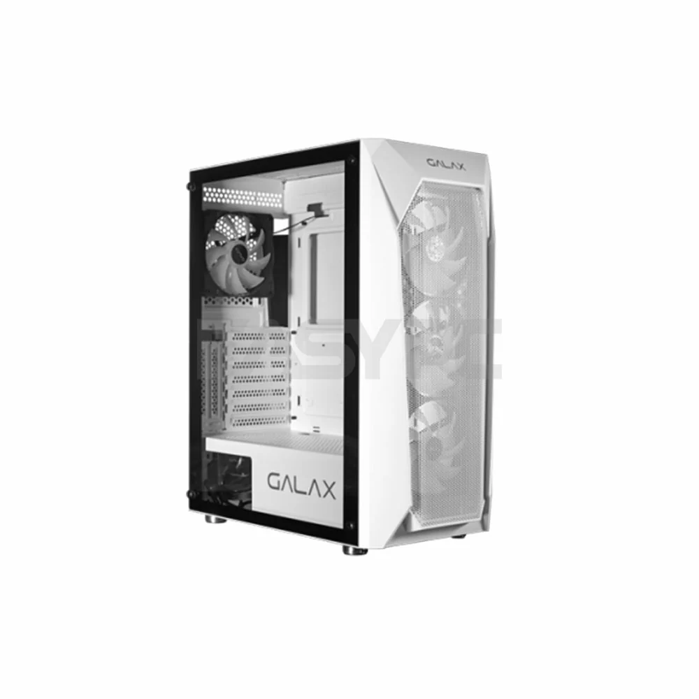 Galax Revolution 05 ATX Mesh Panel Maximum Cooling Potential Tempered Glass PC Case White