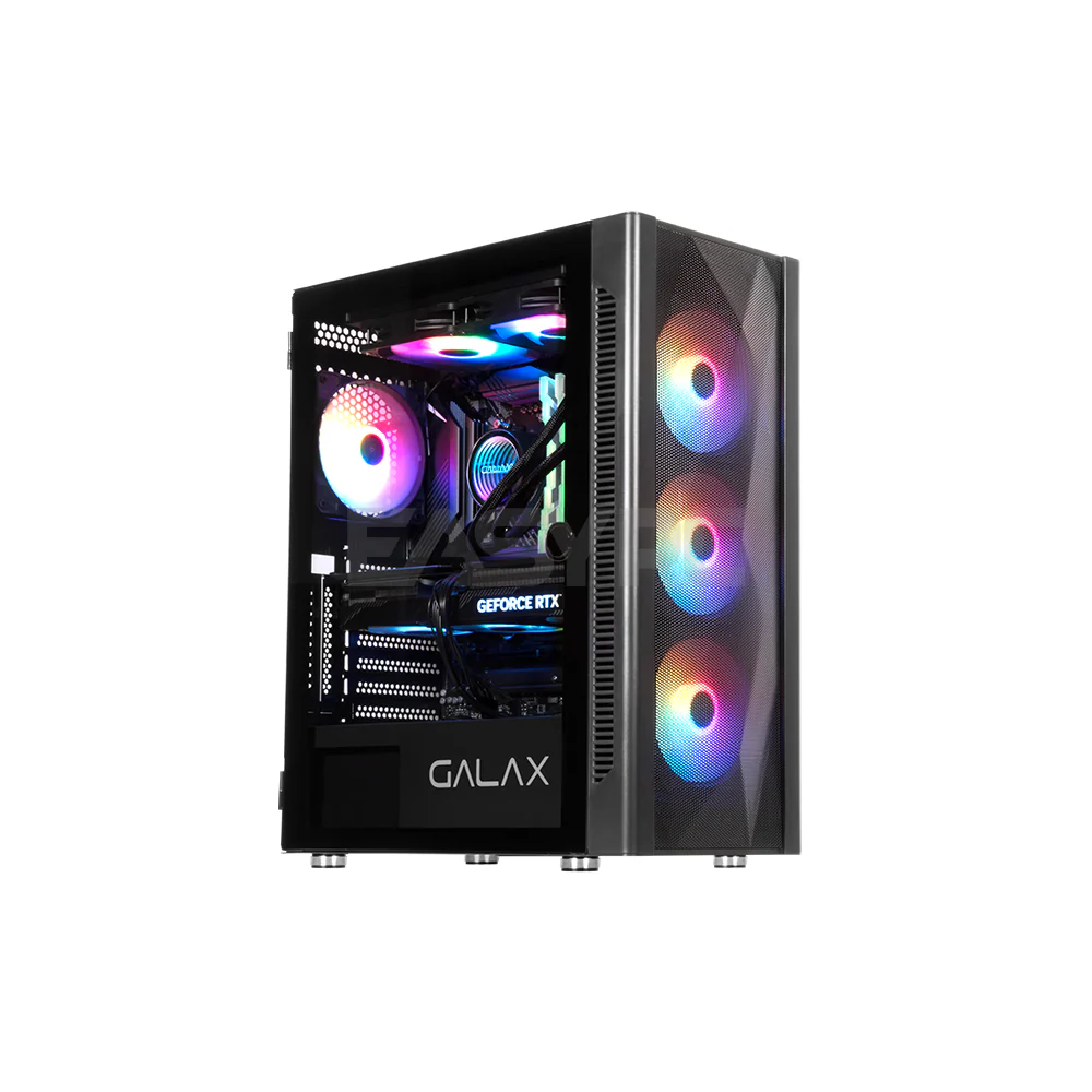 Galax Revolution 06 ATX Tempered Glass PC Case Black