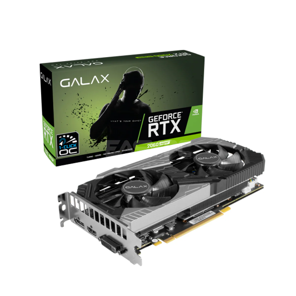 Galax NVIDIAÂ® GeForce RTXÂ™ 2060 Super 1-Click OC 8gb 256bit Ddr6 Gaming Videocard