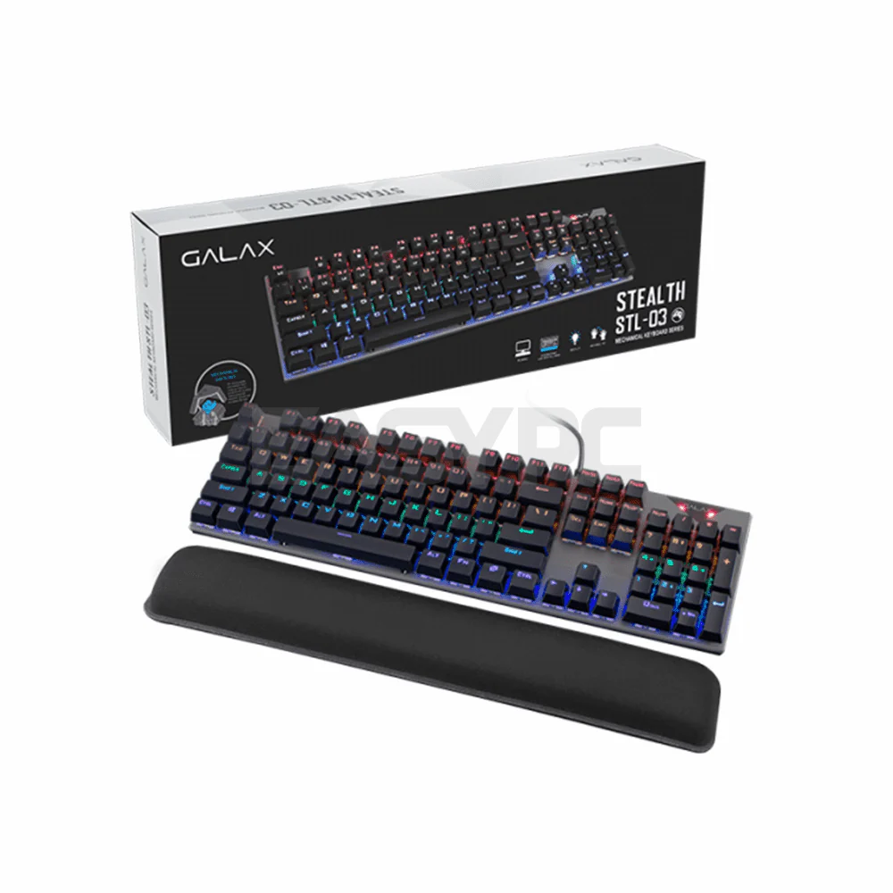 Galax Stealth-03 Mechanical Blue Switch Gaming Keyboard - Image 3