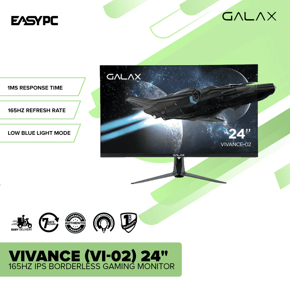 Galax Vivance (VI-02) 24" 165hz IPS Borderless Gaming Monitor - Image 2