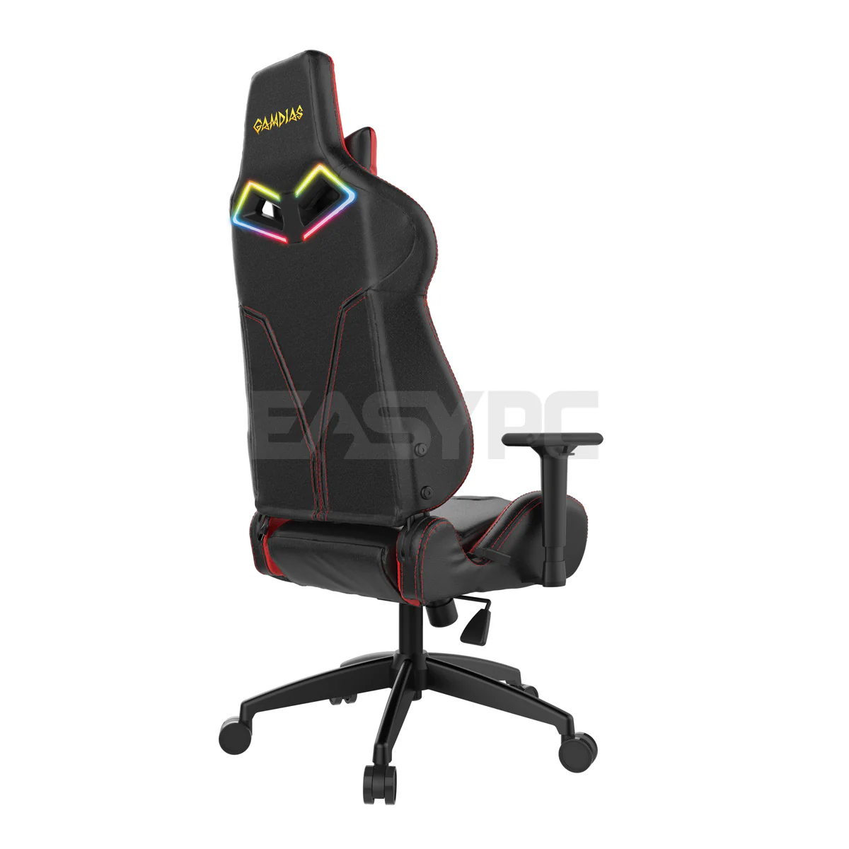 Gamdias Achilles E1 Gaming Chair RGB Black / Red - Image 5