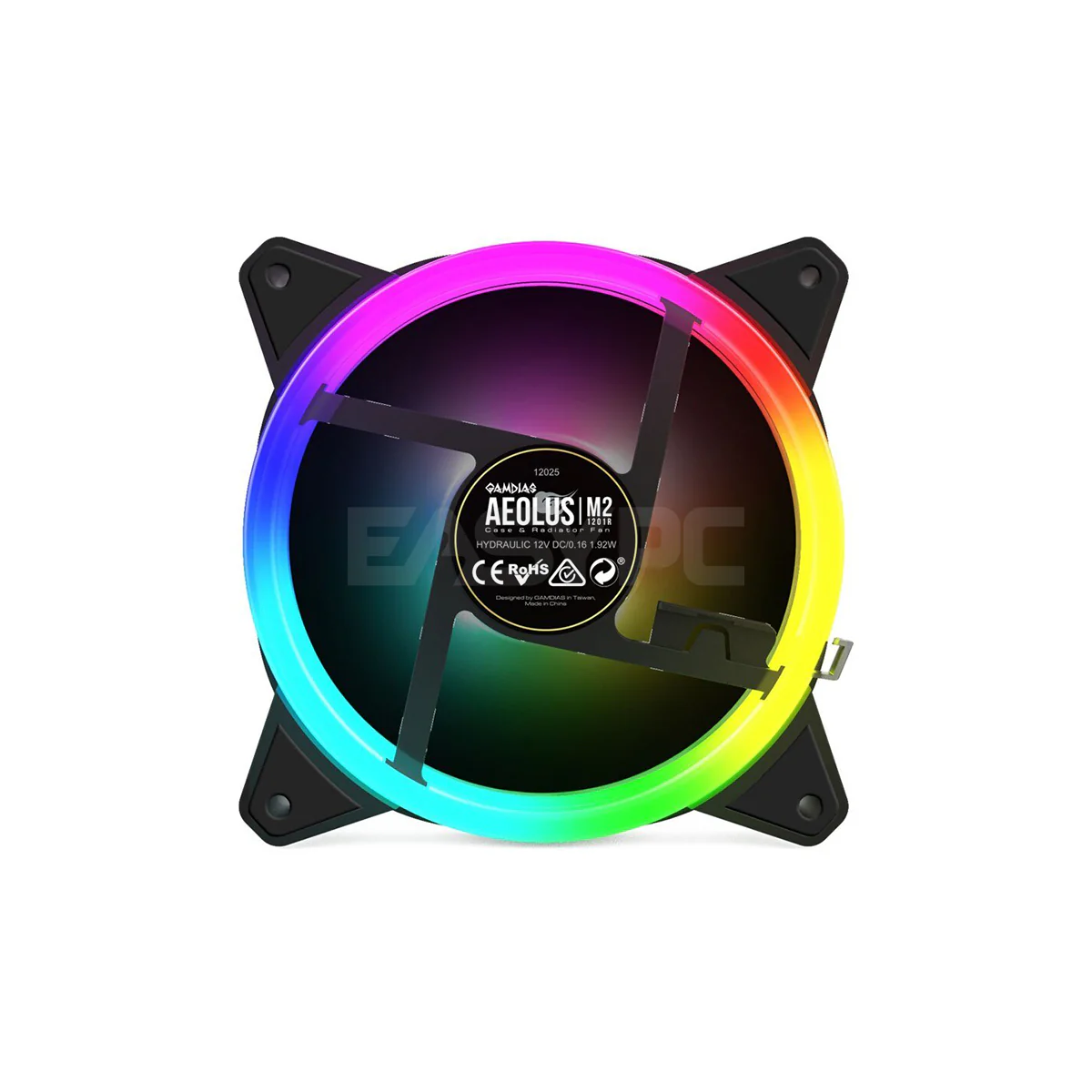 Gamdias AEOLUS M2-1204R/M2-1205R RGB Case Fan Kit 4x120mm and 5x120mm fans/Aeolus Box/Remote 14BAN - Image 10