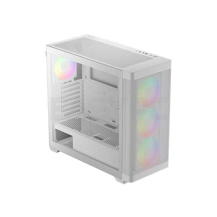 Gamdias Athena M3 Built-in ARGB Fan Mid Tower Gaming Case White - Image 4
