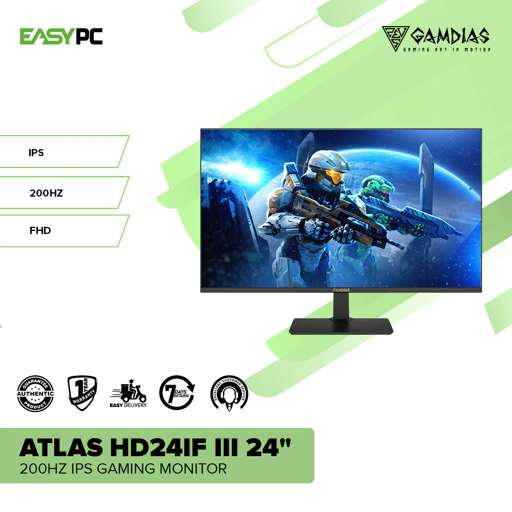 Gamdias Atlas HD24IF III 24" 200HZ IPS Gaming Monitor - Image 2
