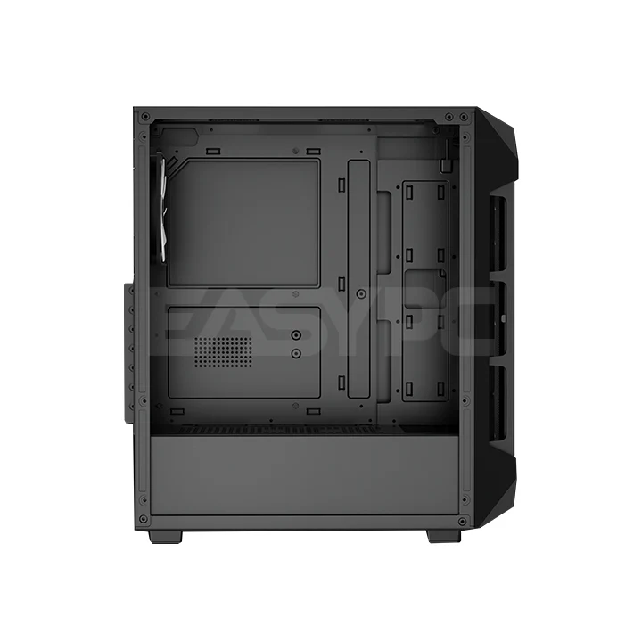 Gamdias Aura GC1 Elite V2 Built-in ARGB Fan Mid Tower Gaming Case Black - Image 3