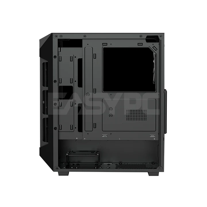 Gamdias Aura GC1 Elite V2 Built-in ARGB Fan Mid Tower Gaming Case Black - Image 4