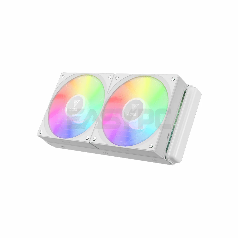 Gamdias Aura GL240 V2 AIO CPU RGB Liquid Cooler White - Image 3