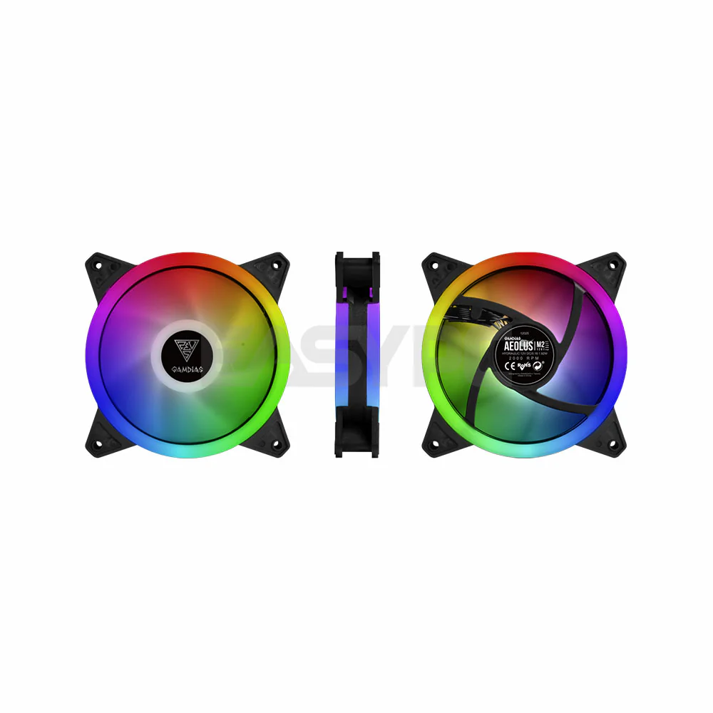 Gamdias Chione E2-120 LITE RGB Hydraulic Bearing Durable Teflon Tube Mirror Finish Pump CPU Cooler - Image 3