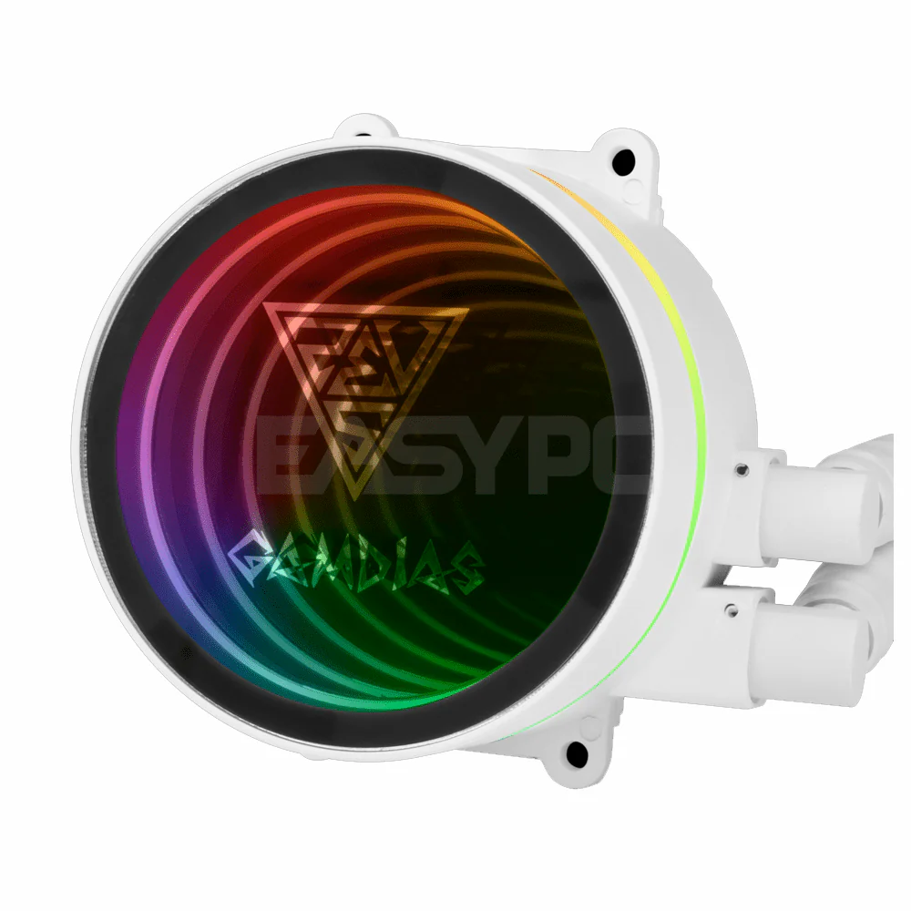 Gamdias Chione M3-240W AIO CPU ARGB Liquid Cooler White - Image 4