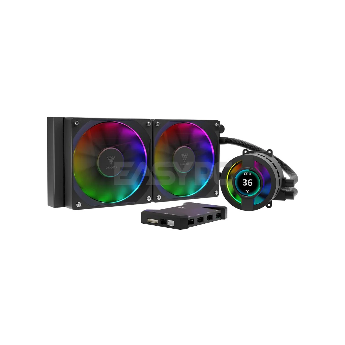 Gamdias Chione P3-240U AIO CPU ARGB Liquid Cooler