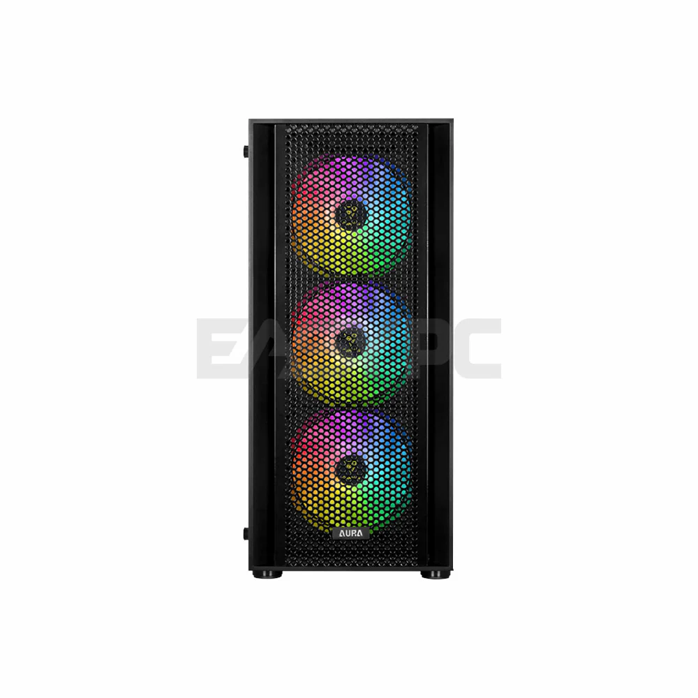 Gamdias GC2 Aura Mid Tower ATX Gaming PC Case Black - Image 3