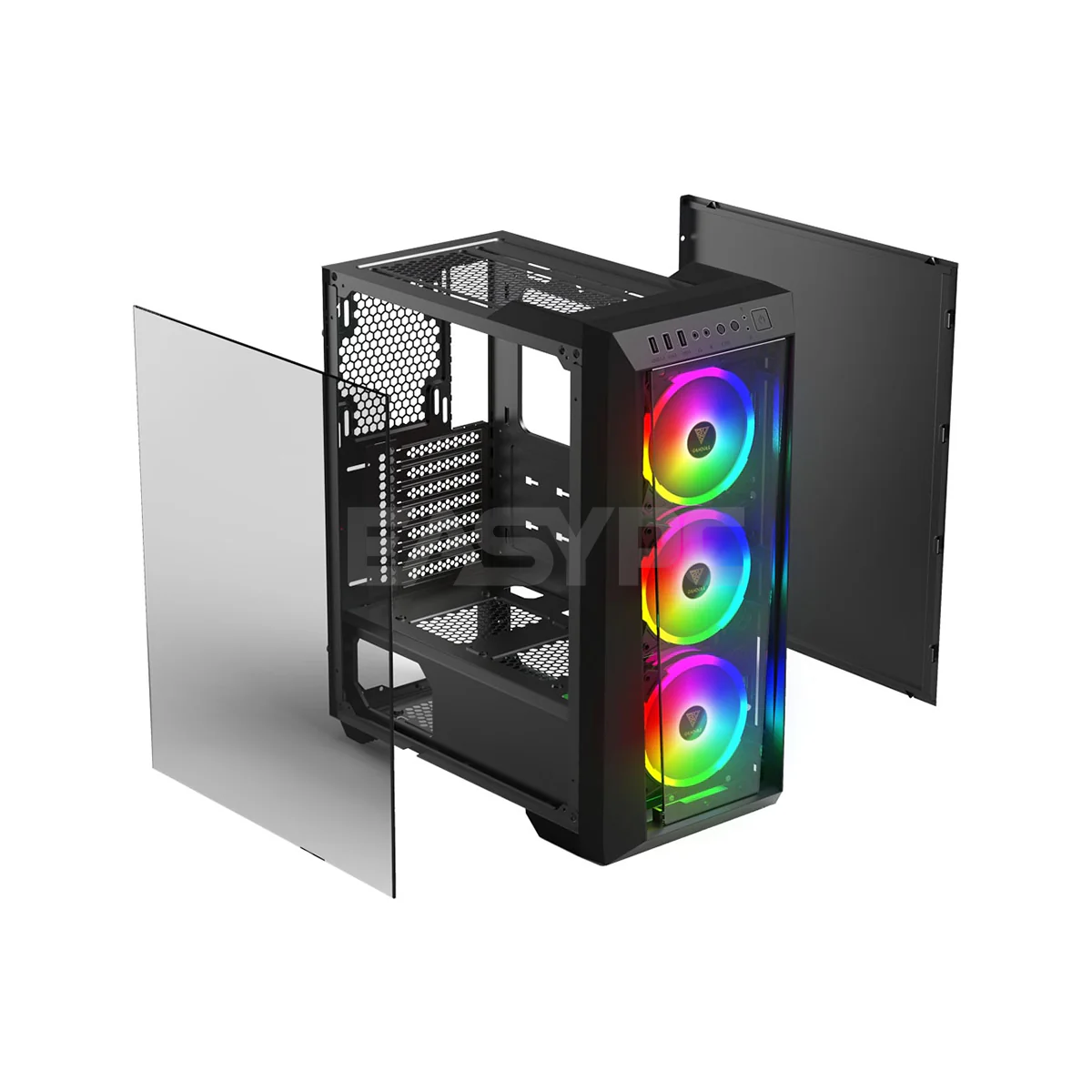 Gamdias Talos-M1 Lite Built-in RGB Fan Mid Tower Gaming Case - Image 4