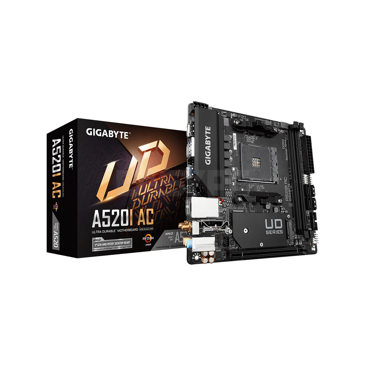 Gigabyte A520I AC WiFi Mini-ITX Socket Am4 Ddr4 Motherboard