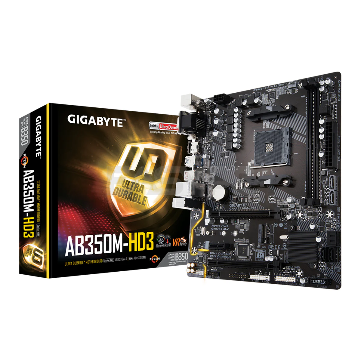 Gigabyte AB350M-HD3 Socket Am4 Ddr4 Motherboard - Image 3