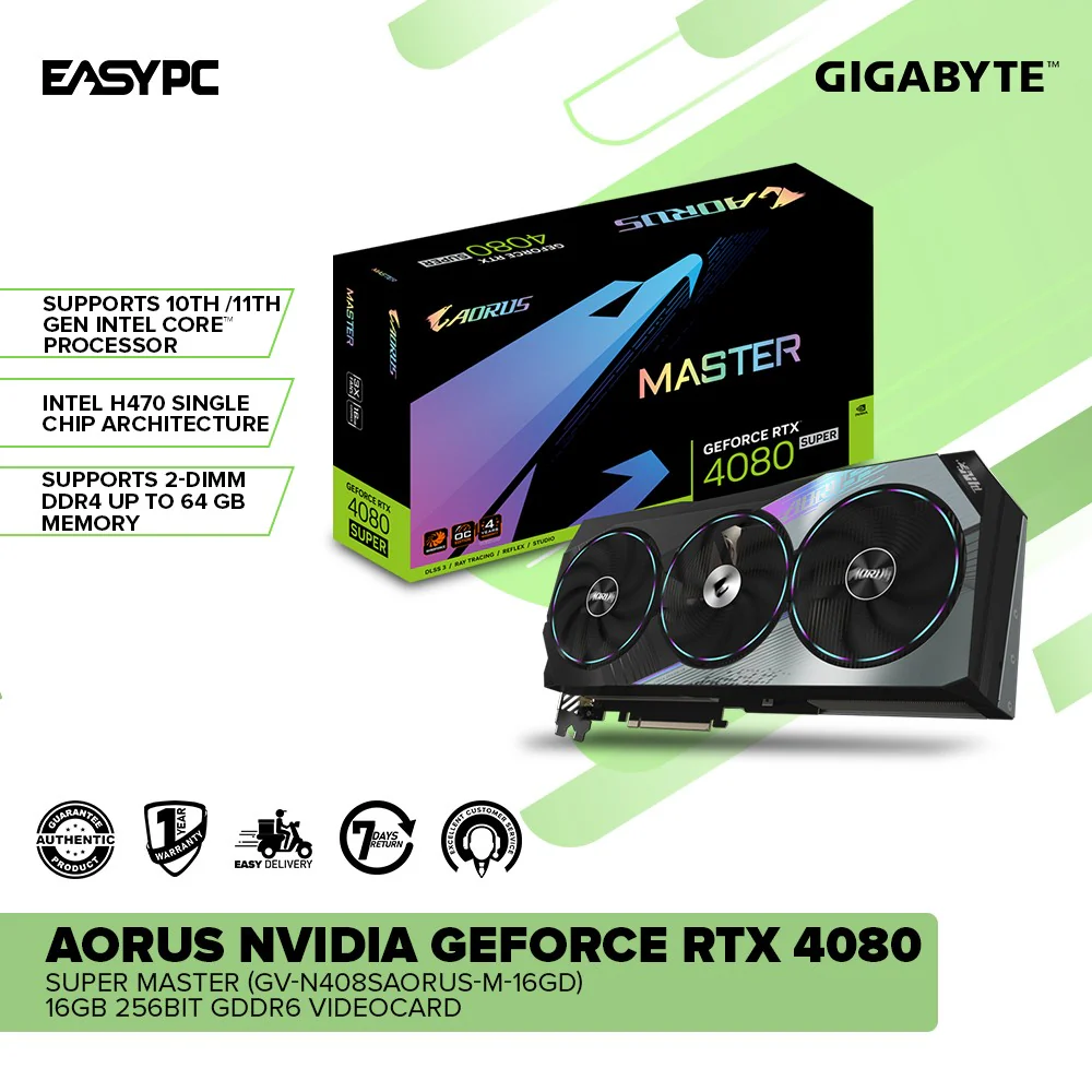 Gigabyte Aorus NVIDIA® GeForce RTX™ 4080 SUPERMASTER (GV-N408SAORUS-M-16GD) 16GB 256bit GDDR6 Videocard - Image 2