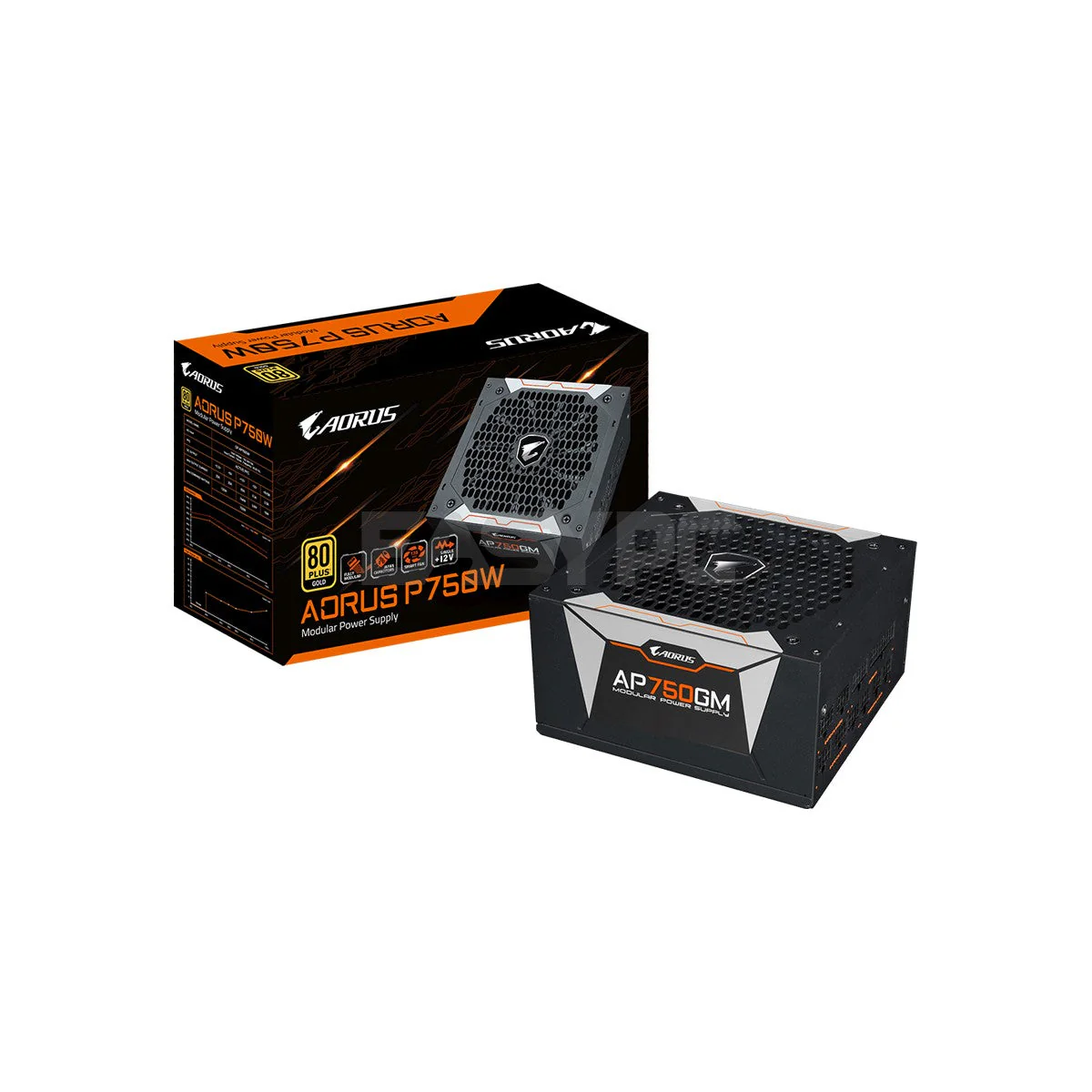Gigabyte Aorus P750W and P850W 80+ Gold High quality 100% Japanese Capacitors Full Modular PSU