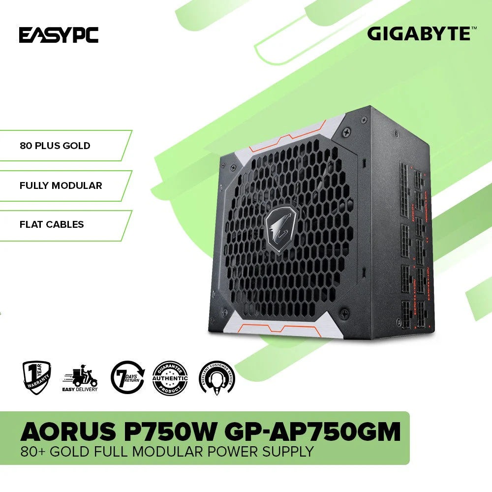 Gigabyte Aorus P750W and P850W 80+ Gold High quality 100% Japanese Capacitors Full Modular PSU - Image 2