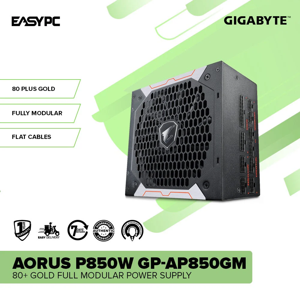 Gigabyte Aorus P750W and P850W 80+ Gold High quality 100% Japanese Capacitors Full Modular PSU - Image 8