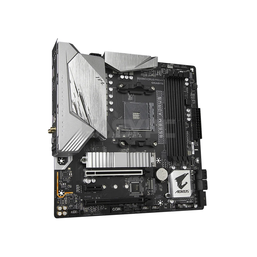 Gigabyte B550M Aorus Pro AX Socket Am4 Ddr4 Fusion 2.0, Blazing Fast 2.5GbE LAN, Ultra Durable RGB Gaming Motherboard - Image 3