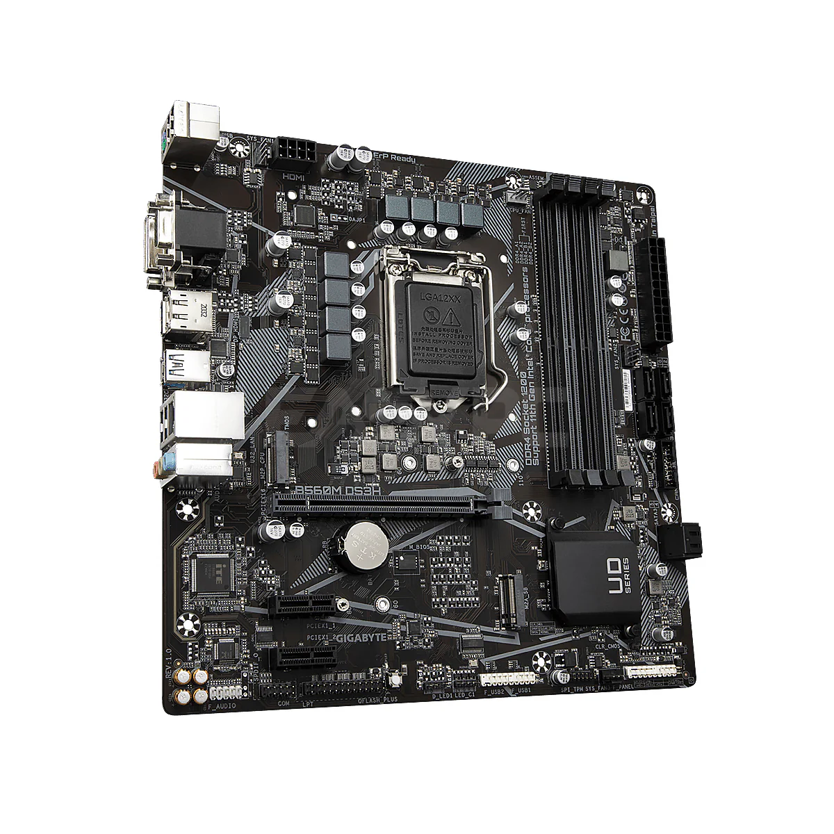 Gigabyte B560M-DS3H Socket LGA 1200 Ddr4 Ultra Durable Motherboard with Direct 6+2 Phases Digital VRM, RGB FUSION 2.0, Q-Flash Plus Gaming Motherboard - Image 4