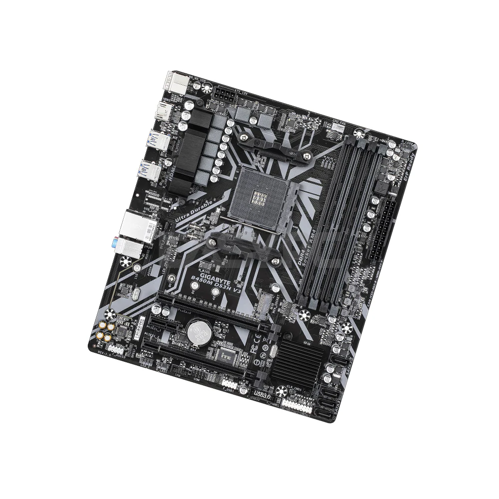 Gigabyte GA-B450M-DS3H V3 Socket Am4 Ddr4 Motherboard - Image 4