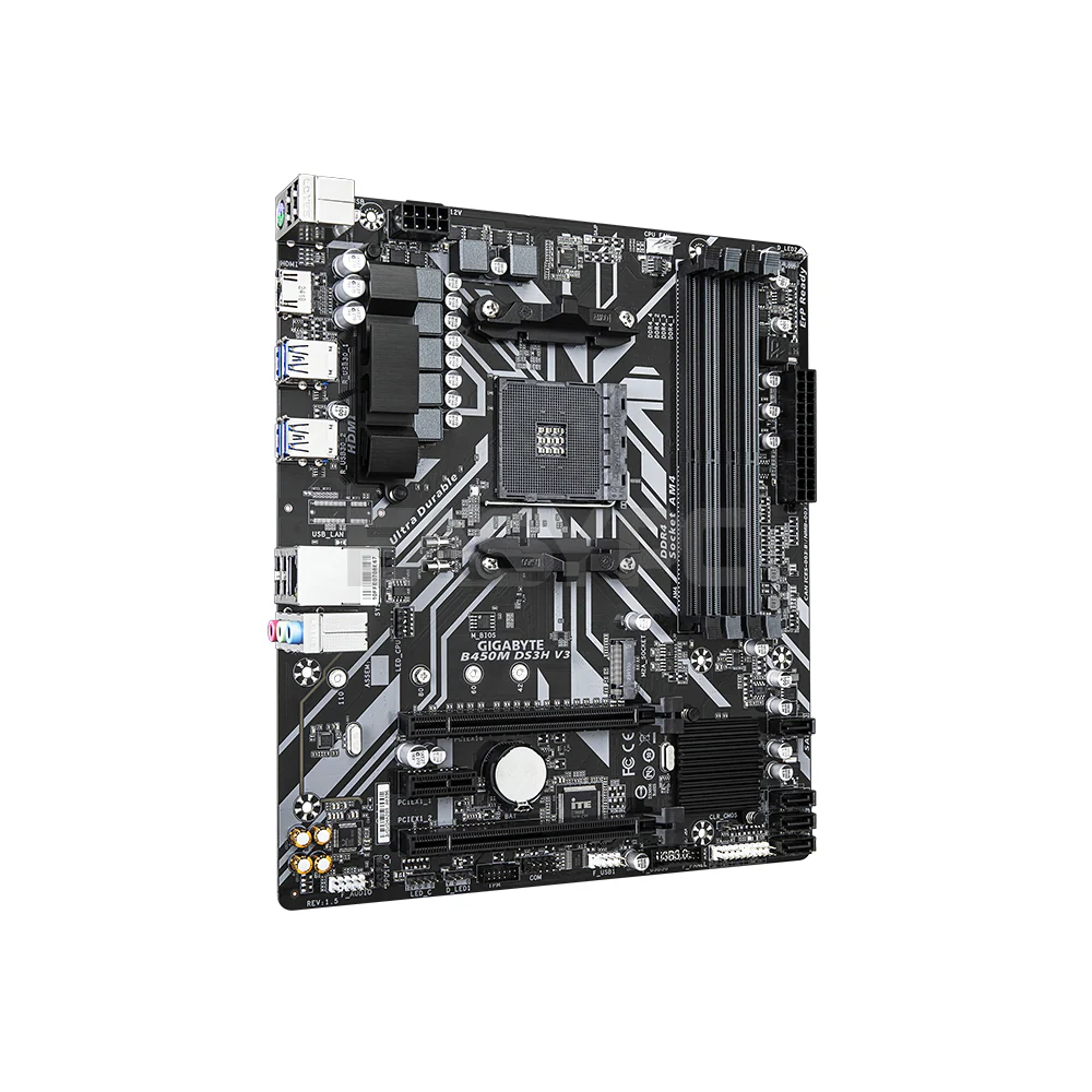 Gigabyte GA-B450M-DS3H V3 Socket Am4 Ddr4 Motherboard - Image 5