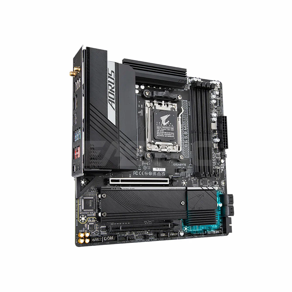 GIGABYTE B650M-AORUS ELITE-AX WIFI D5 SOCKET AM5 DDR5 Motherboard - Image 3