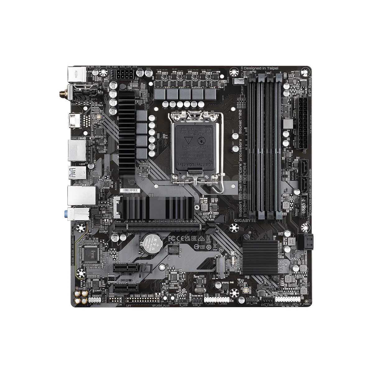 Gigabyte B760M-DS3H-AX Wifi Socket LGA 1700 DDR4 Motherboard - Image 3