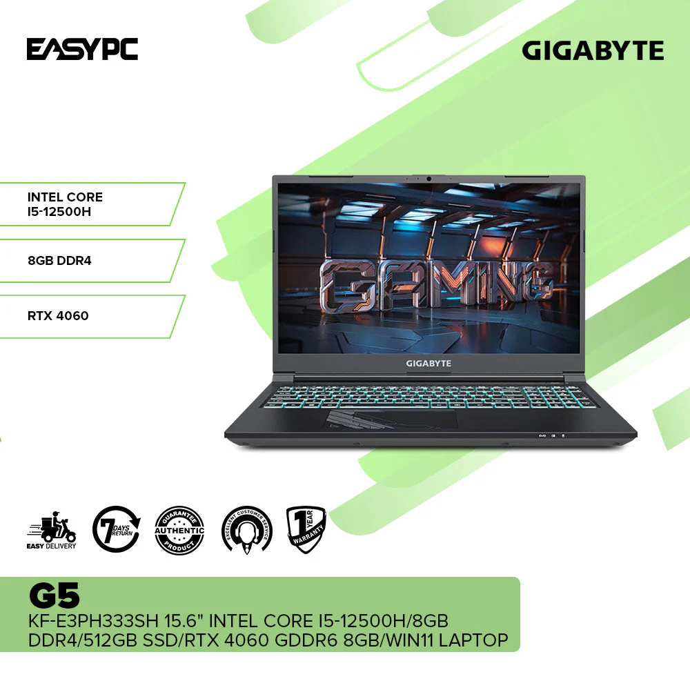 GIGABYTE G5 KF-E3PH333SH 15.6" Intel Core i5-12500H Laptop - Image 2