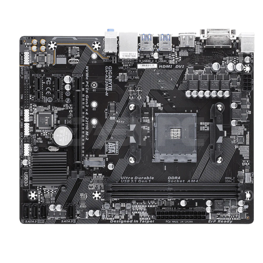 Gigabyte GA A320M-H Motherboard Am4 Ddr4 - Image 2