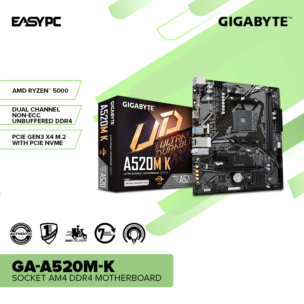 Gigabyte GA-A520M-K Socket Am4 Ddr4 Motherboard - Image 2